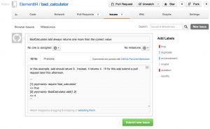 New Github issue